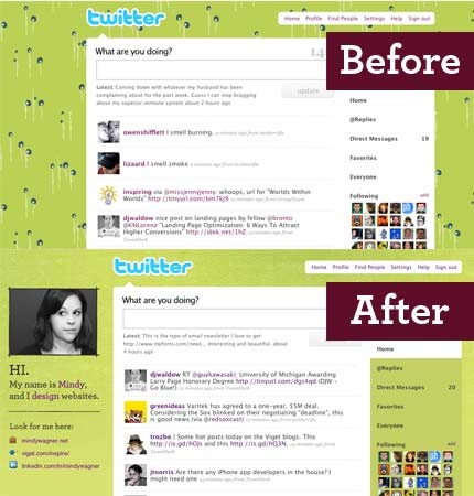 pretty backgrounds for twitter. Twitter background design