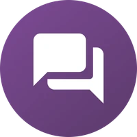 Speech bubble illustration.