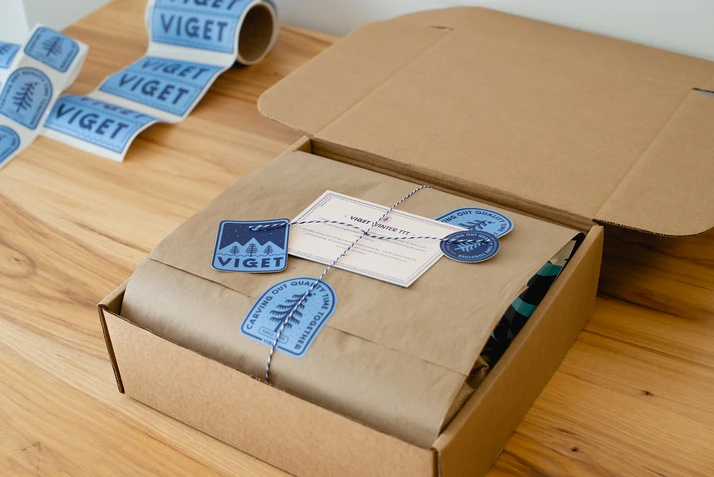 Custom Viget swag box for Winter TTT