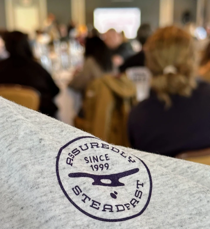 Event logo on a t-shirt