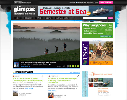 Glimpse.org screenshot