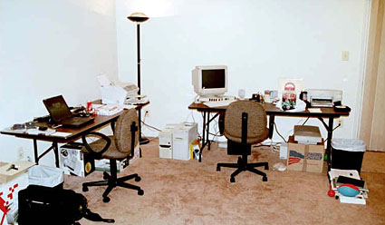 Viget's first office -- in Cindy's basement